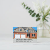 Garagedeurreparatie en -installatie visitekaartje (Staand voorkant)