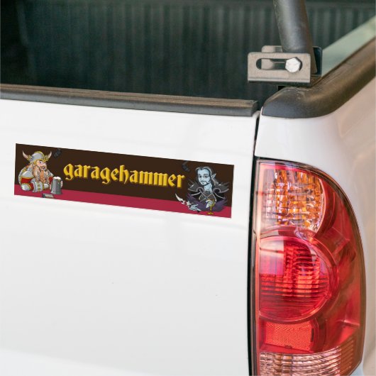 Garagehammer Bumpersticker (Op Truck)