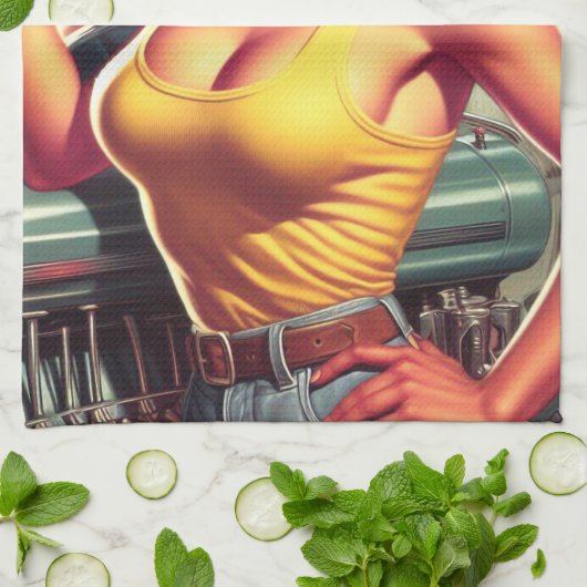 garagemonteur theedoek (Gevouwen)