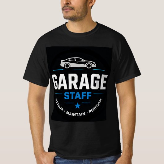 🚗 Garagepersoneel Modern Autowerkplaats 🚗 T-shirt (Voorkant)