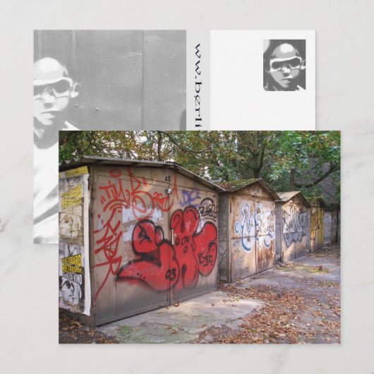 Garages Berlin Prenzlauer Berg Briefkaart (Voorkant / Achterkant)