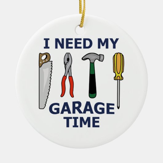 Garagetijd Keramisch Ornament (Voorkant)