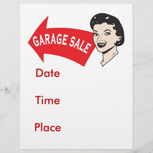 Garageverkoop Flyer (Voorkant)