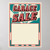Garageverkoop poster retro  (Voorkant)