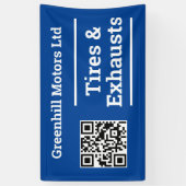 Garagevoertuig Onderhoudsontwerp met QR-code Spandoek (Verticaal)