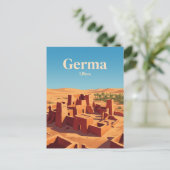 Garamantes Hoofdstad Ruïnes Libië Briefkaart (Staand voorkant)