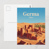 Garamantes Hoofdstad Ruïnes Libië Briefkaart (Voorkant / Achterkant)
