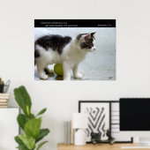 Garandeer je (Cat) Fine Art Print (Thuiskantoor)