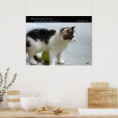 Garandeer je (Cat) Fine Art Print (Keuken)