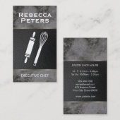 Garandeer Roller Culinaire Zwart Marmer Visitekaartje (Voorkant / Achterkant)