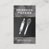 Garandeer Roller Culinaire Zwart Marmer Visitekaartje (Voorkant)