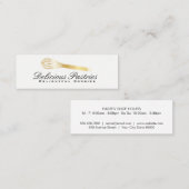 Garandeerder (goud) variatie | Culinair Meester Mini Visitekaartje (Voorkant / Achterkant)