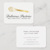Garandeerder (goud) variatie | Culinair Meester Visitekaartje (Voorkant / Achterkant)