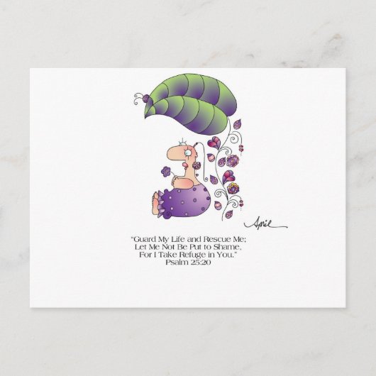 GARANDEREN MIJN LEVEN Briefkaart tegen April McCal (Voorkant)