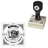Garantie 1 jaarstempel rubberstempel (Gestempeld)