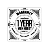 Garantie 1 jaarstempel rubberstempel (Afrduk)