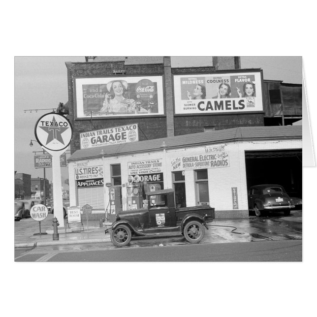 Garantie & Benzinepomp, 1940 (Voorkant Horizontaal)