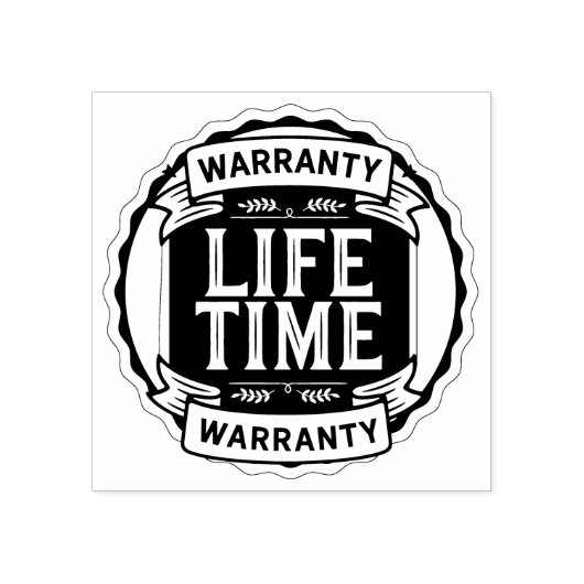 Garantie levenslange rubberstempel (Afrduk)