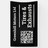 Garantie voertuig service ontwerp met QR-code Spandoek (Verticaal)