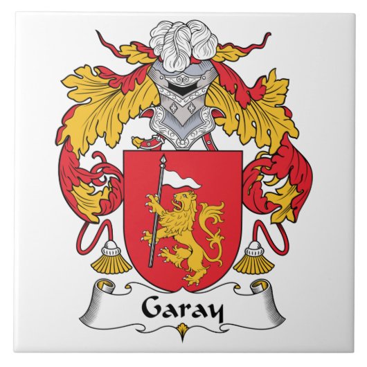 Garay Family Crest Tegeltje (Voorkant)