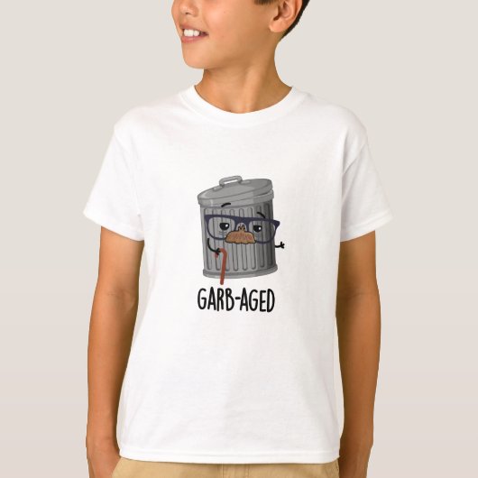 Garb-aged Funny Trash kan draaien T-shirt (Voorkant)