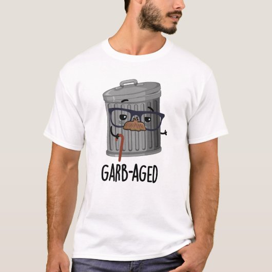Garb-aged Funny Trash kan draaien T-shirt (Voorkant)