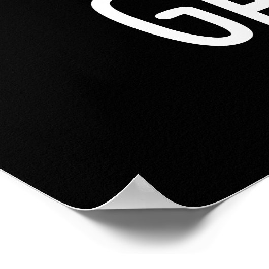 Garb-aged Funny Trash Kan Pun Dark BG Poster (Hoek)