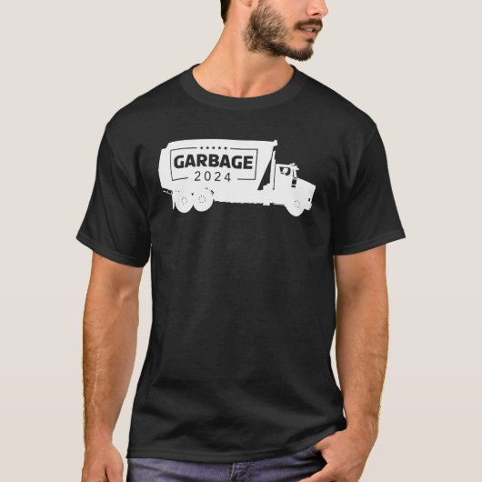 GARBAGE 2024 (witte logo) T-shirt (Voorkant)