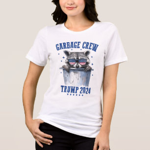 Garbage Crew Trump 2024 President 47 Trump 2024 ME Tri-Blend Shirt