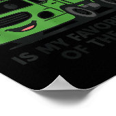 Garbage Day Is Favorite Traruck Kids Boys Toddlers Poster (Hoek)