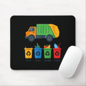 Garbage Day Recycling Truck Kids Boys Toddlers Gir Muismat (Met muis)