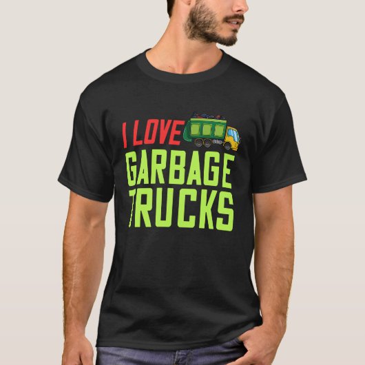Garbage Day  Trash Truck T-shirt (Voorkant)