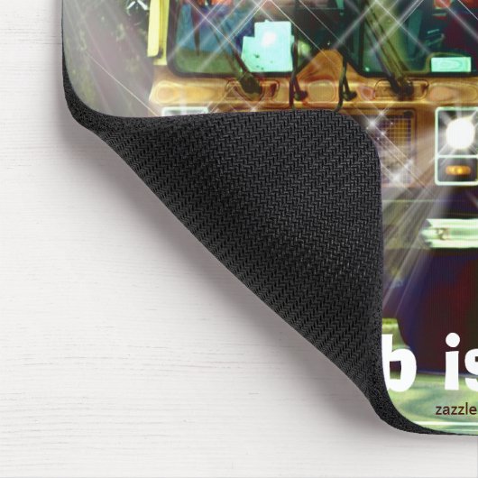 Garbage Refuse Trash Truck Driver's Mousepad Muismat (Hoek)