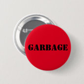 GARBAGE RONDE BUTTON 5,7 CM (Voorkant /achterkant)