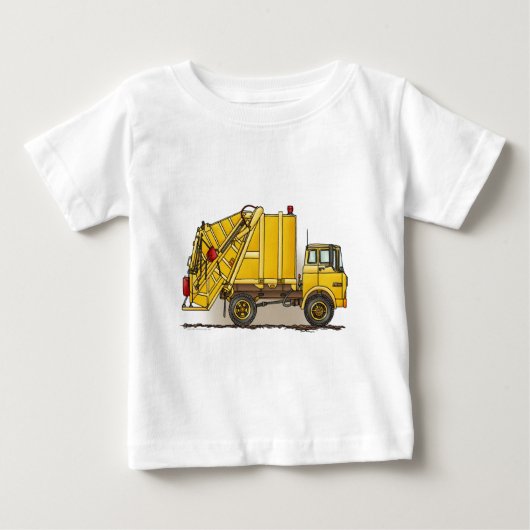 Garbage Truck 2 Construction Baby T-Shirt (Voorkant)