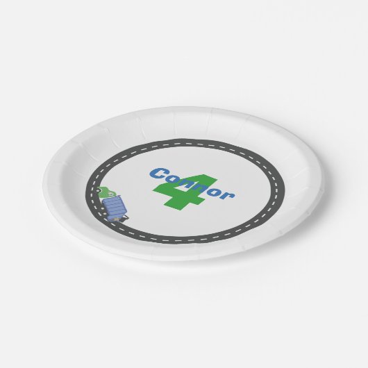 Garbage Truck Birthday Bord (Gekanteld)