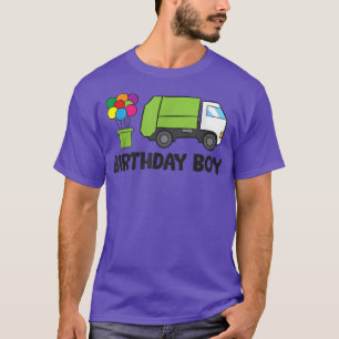 Garbage Truck Birthday Boy Birthday Garbage Truck T-shirt