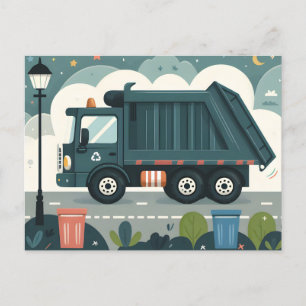 Garbage Truck Briefkaart