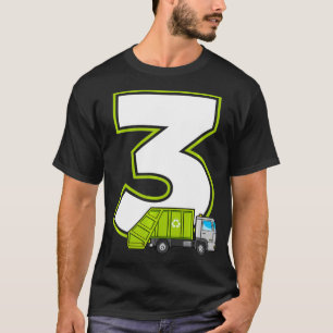 Garbage Truck Costume Party 3rd Birthday Boy T-shirt