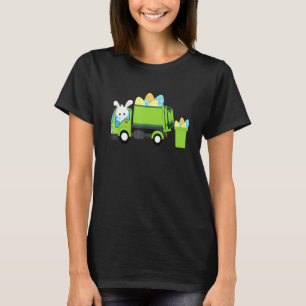 Garbage Truck Easter Bunny Egg Hunt Toddler Kinder T-shirt