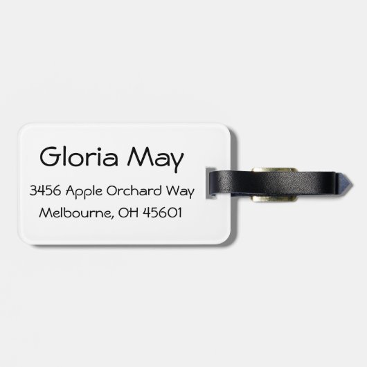 Garbage Truck Green Bagagelabel (Achterkant horizontaal)