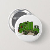 Garbage Truck Green Button Pin (Voorkant /achterkant)