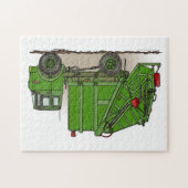 Garbage Truck Green Legpuzzel (Horizontaal)