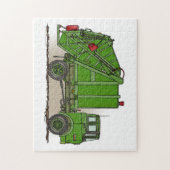 Garbage Truck Green Legpuzzel (Verticaal)
