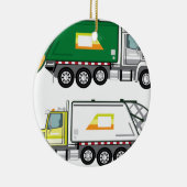 Garbage Truck Keramisch Ornament (Rechts)