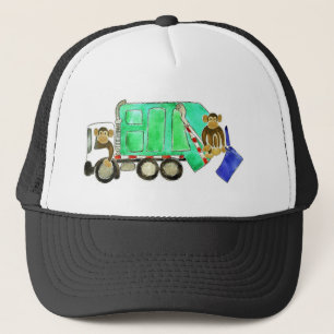 Garbage Truck Monkey Trucker Pet