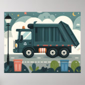 Garbage Truck Poster (Voorkant)