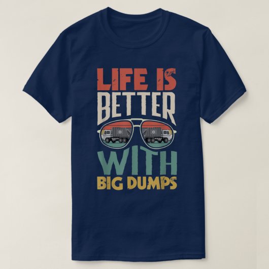 Garbage Truck Sanitation Worker T-shirt (Design voorkant)