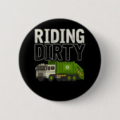 Garbage Trucker Ronde Button 5,7 Cm (Voorkant)