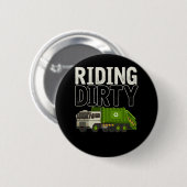 Garbage Trucker Ronde Button 5,7 Cm (Voorkant /achterkant)